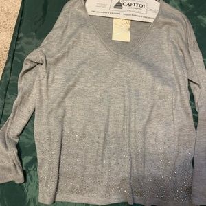 Boston Proper Easy Sparkle Sweater